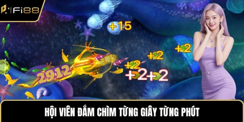 Hội viên đắm chìm từng giây từng phút