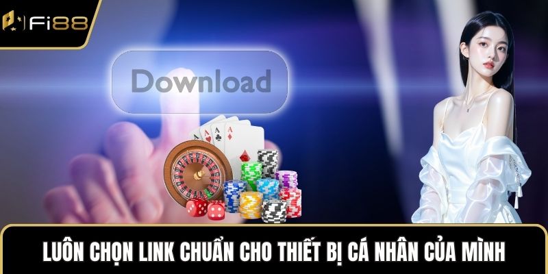 Luôn chọn link chuẩn cho thiết bị cá nhân của mình
